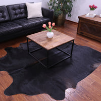 Thumbnail for Black Natural Cowhide Rug