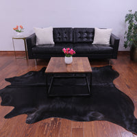 Thumbnail for Black Natural Cowhide Rug