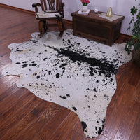 Thumbnail for Black Salt & Pepper Natural Cowhide Rug