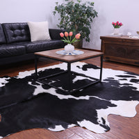 Thumbnail for Black & White Natural Cowhide Rug