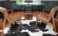 Thumbnail for Black & White Natural Cowhide Rug