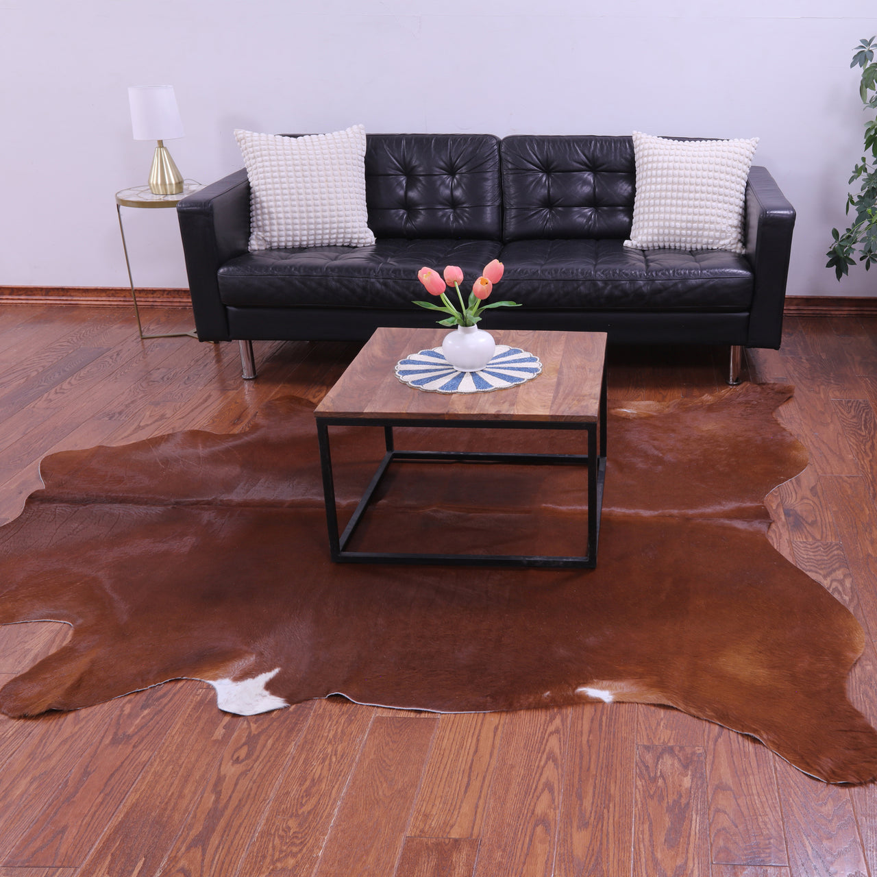 Brown Natural Cowhide Rug