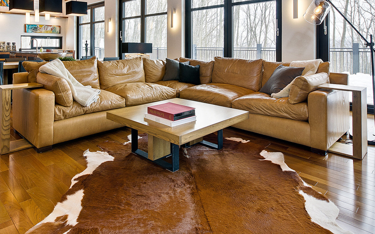Brown Natural Cowhide Rug