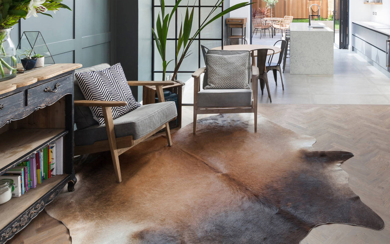 Brown Natural Cowhide Rug