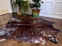 Thumbnail for Brown Salt & Pepper Natural Cowhide Rug