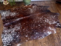 Thumbnail for Brown Salt & Pepper Natural Cowhide Rug