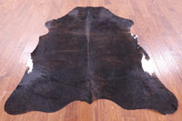 Thumbnail for Dark Brown Natural Cowhide Rug - Large 6'7