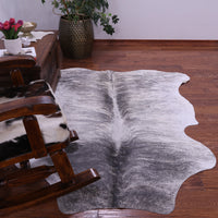 Thumbnail for Grey Brindle Natural Cowhide Rug