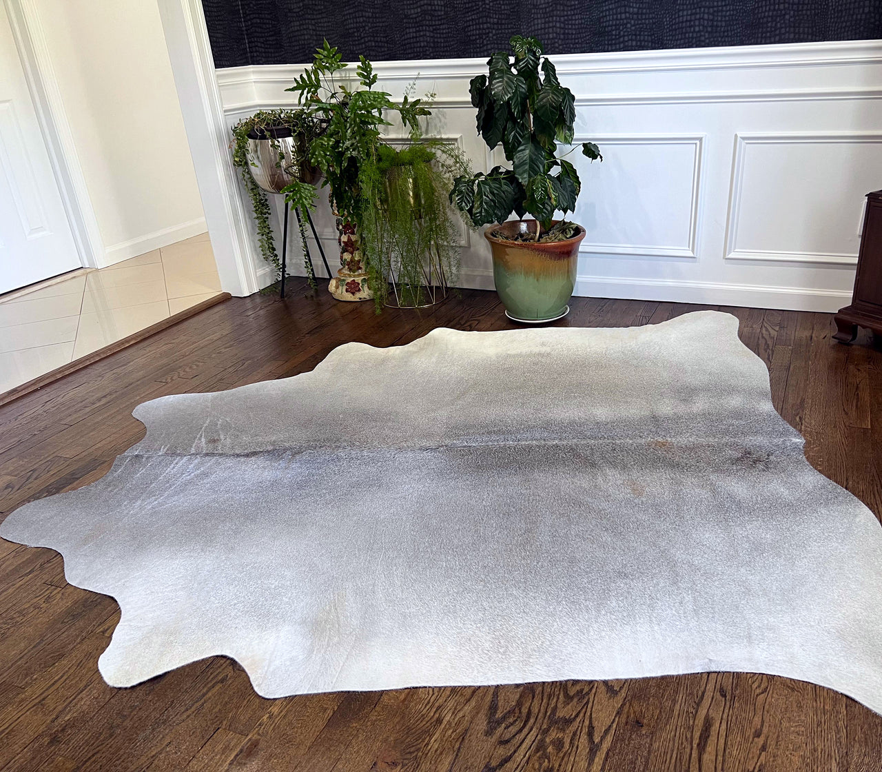 Grey Natural Cowhide Rug