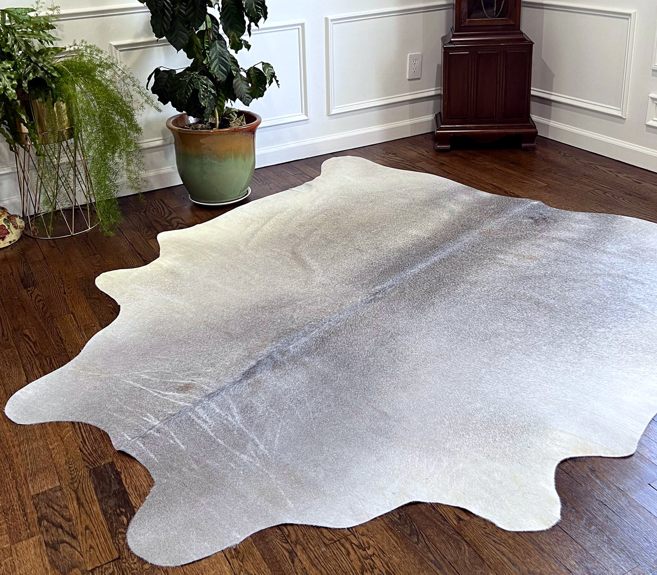 Grey Natural Cowhide Rug