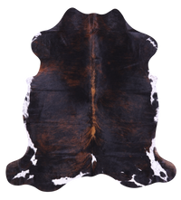 Thumbnail for Tricolor Natural Cowhide Rug - X-Large 7'1