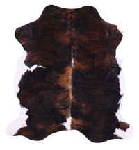 Thumbnail for Tricolor Natural Cowhide Rug - Large 6'8