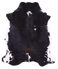 Thumbnail for Tricolor Natural Cowhide Rug - Large 6'11