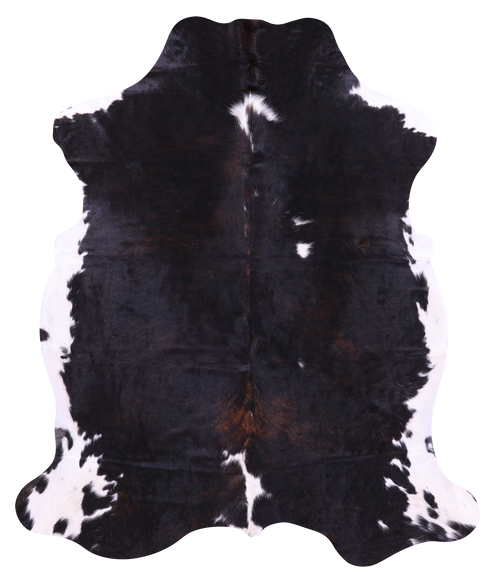 Tricolor Natural Cowhide Rug - Large 6'11