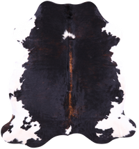 Thumbnail for Tricolor Natural Cowhide Rug - Large 6'9