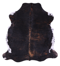 Thumbnail for Tricolor Natural Cowhide Rug - Large 6'4