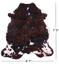 Thumbnail for Tricolor Natural Cowhide Rug - X-Large 7'2
