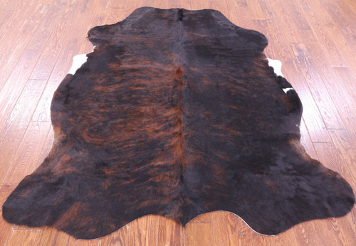 Tricolor Natural Cowhide Rug - Large 6'7