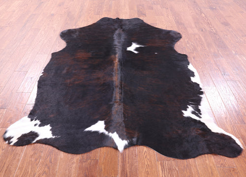 Tricolor Natural Cowhide Rug - Large 6'9