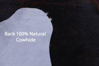 Thumbnail for Tricolor Natural Cowhide Rug - Large 6'9