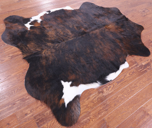 Tricolor Natural Cowhide Rug - Large 6'11