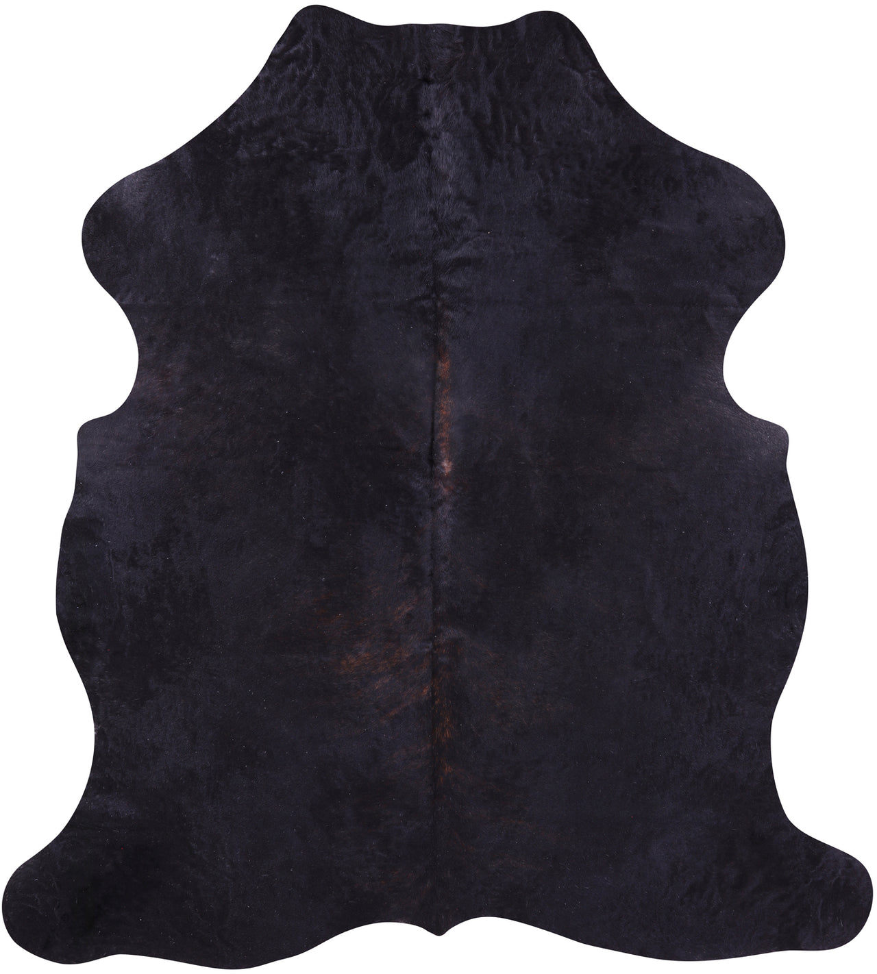 Black Natural Cowhide Rug - Large 6'11"H x 6'2"W