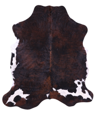 Thumbnail for Tricolor Natural Cowhide Rug - Large 6'9