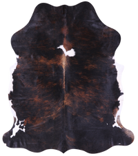Thumbnail for Tricolor Natural Cowhide Rug - Large 6'10