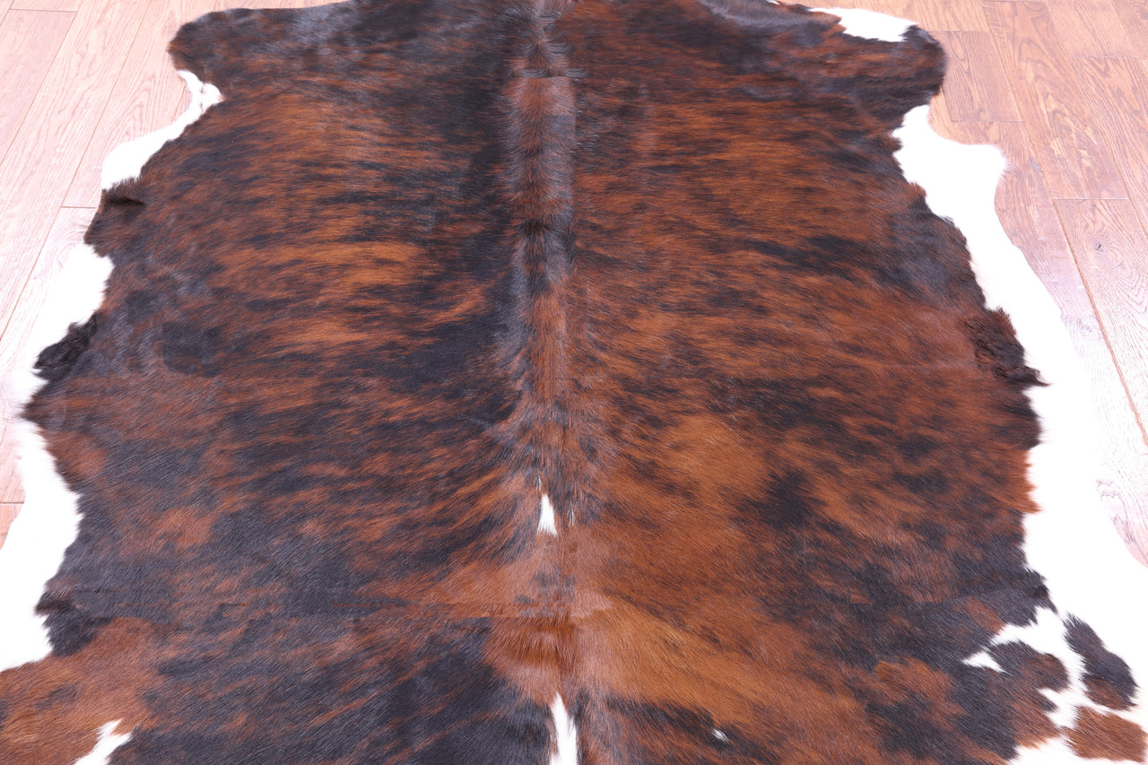 Tricolor Natural Cowhide Rug - Large 6'8"H x 6'0"W