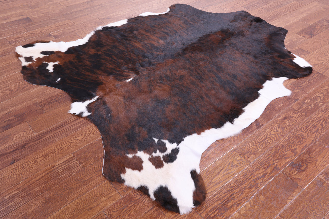 Tricolor Natural Cowhide Rug - Large 6'8"H x 6'0"W
