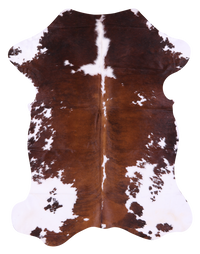 Thumbnail for Brown & White Natural Cowhide Rug - X-Large 7'3