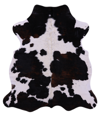 Thumbnail for Tricolor Natural Cowhide Rug - Large 6'11