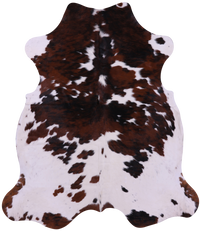 Thumbnail for Tricolor Natural Cowhide Rug - X-Large 7'3