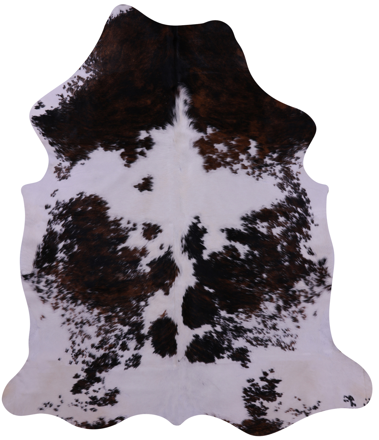 Tricolor Natural Cowhide Rug - X-Large 7'7"H x 6'6"W