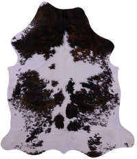 Thumbnail for Tricolor Natural Cowhide Rug - X-Large 7'7