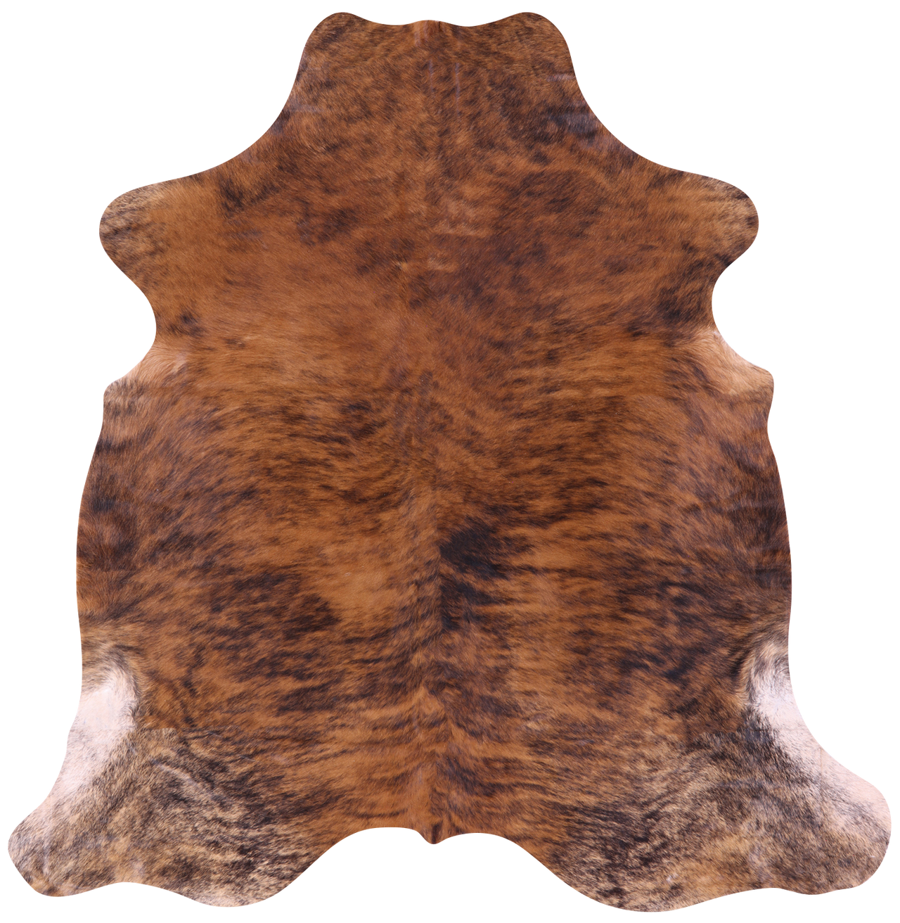 Brindle Natural Cowhide Rug - Large 6'8"H x 6'5"W