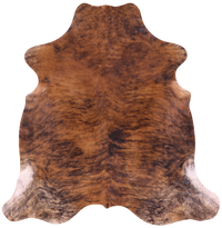 Thumbnail for Brindle Natural Cowhide Rug - Large 6'8