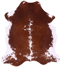 Thumbnail for Brown & White Natural Cowhide Rug - X-Large 7'2