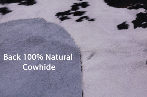 Tricolor Natural Cowhide Rug - Large 6'8