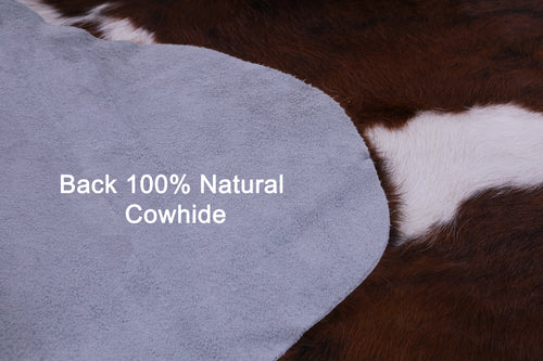 Tricolor Natural Cowhide Rug - Large 6'10