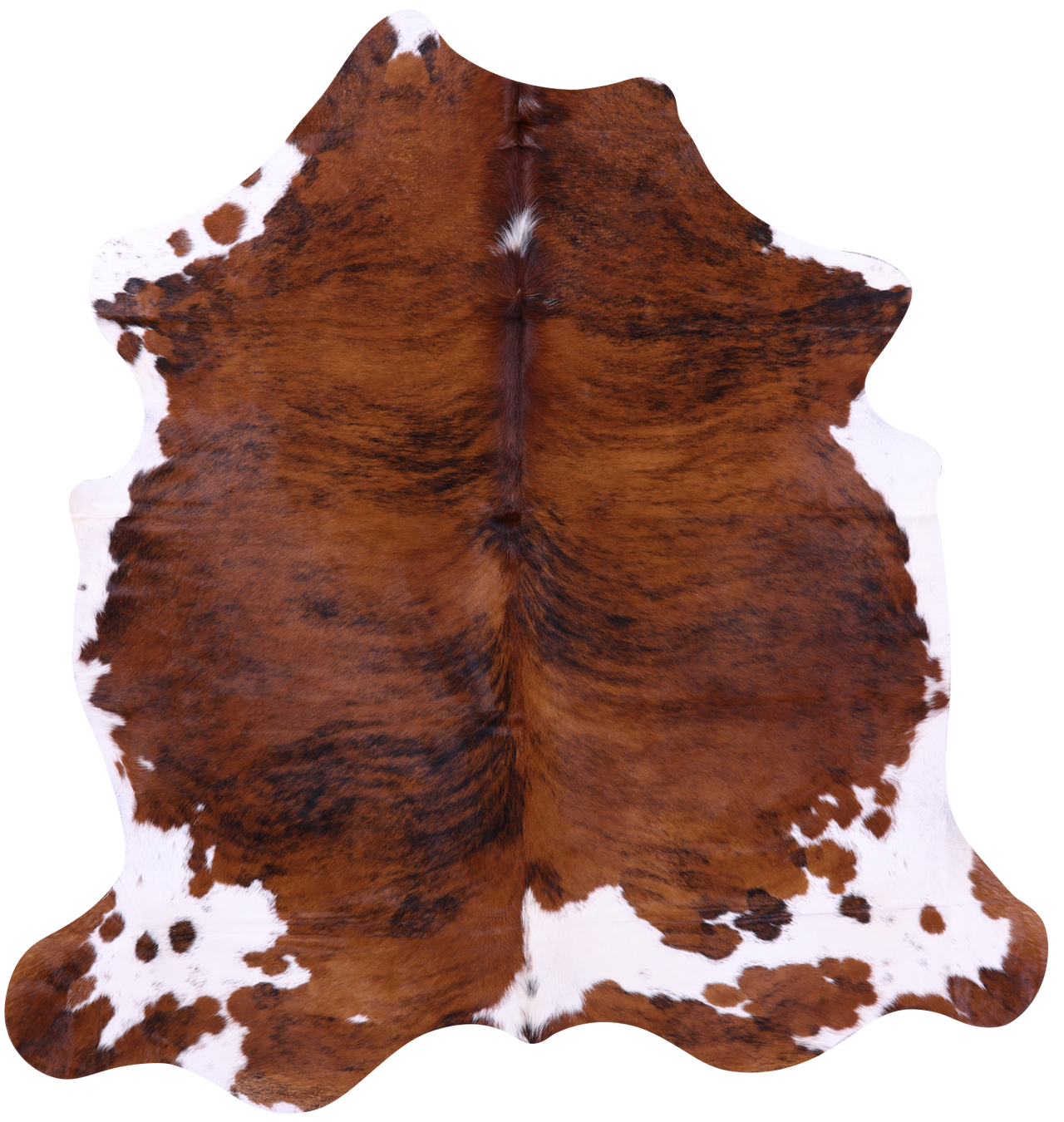 Brindle Natural Cowhide Rug - X-Large 7'0"H x 6'8"W