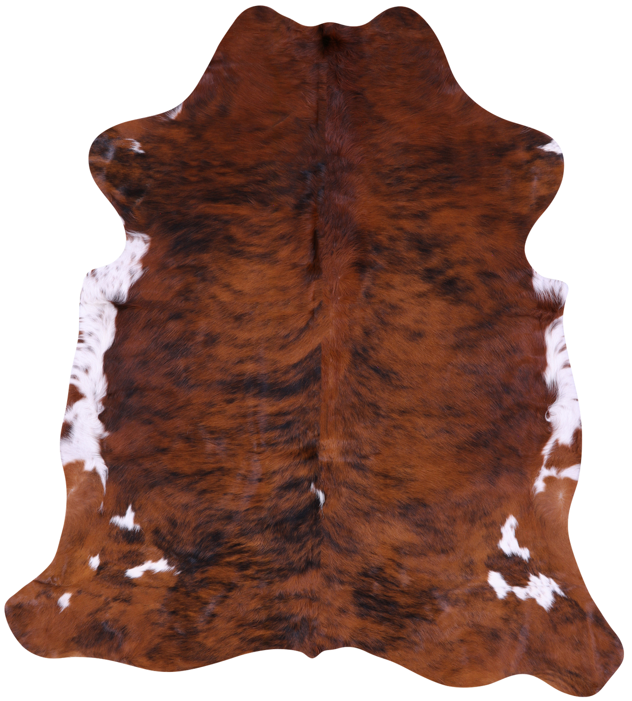 Brindle Natural Cowhide Rug - Large 6'7"H x 5'11"W