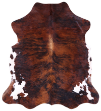 Thumbnail for Brindle Natural Cowhide Rug - Large 6'9