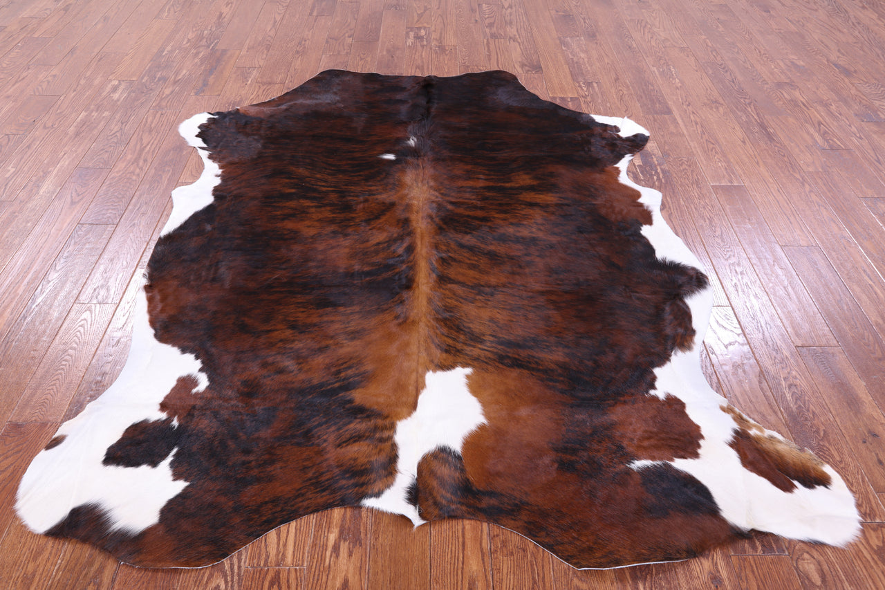 Brindle Natural Cowhide Rug - X-Large 7'2"H x 6'2"W