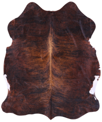 Thumbnail for Brindle Natural Cowhide Rug - Large 6'7
