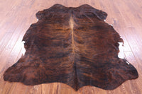 Thumbnail for Brindle Natural Cowhide Rug - Large 6'7