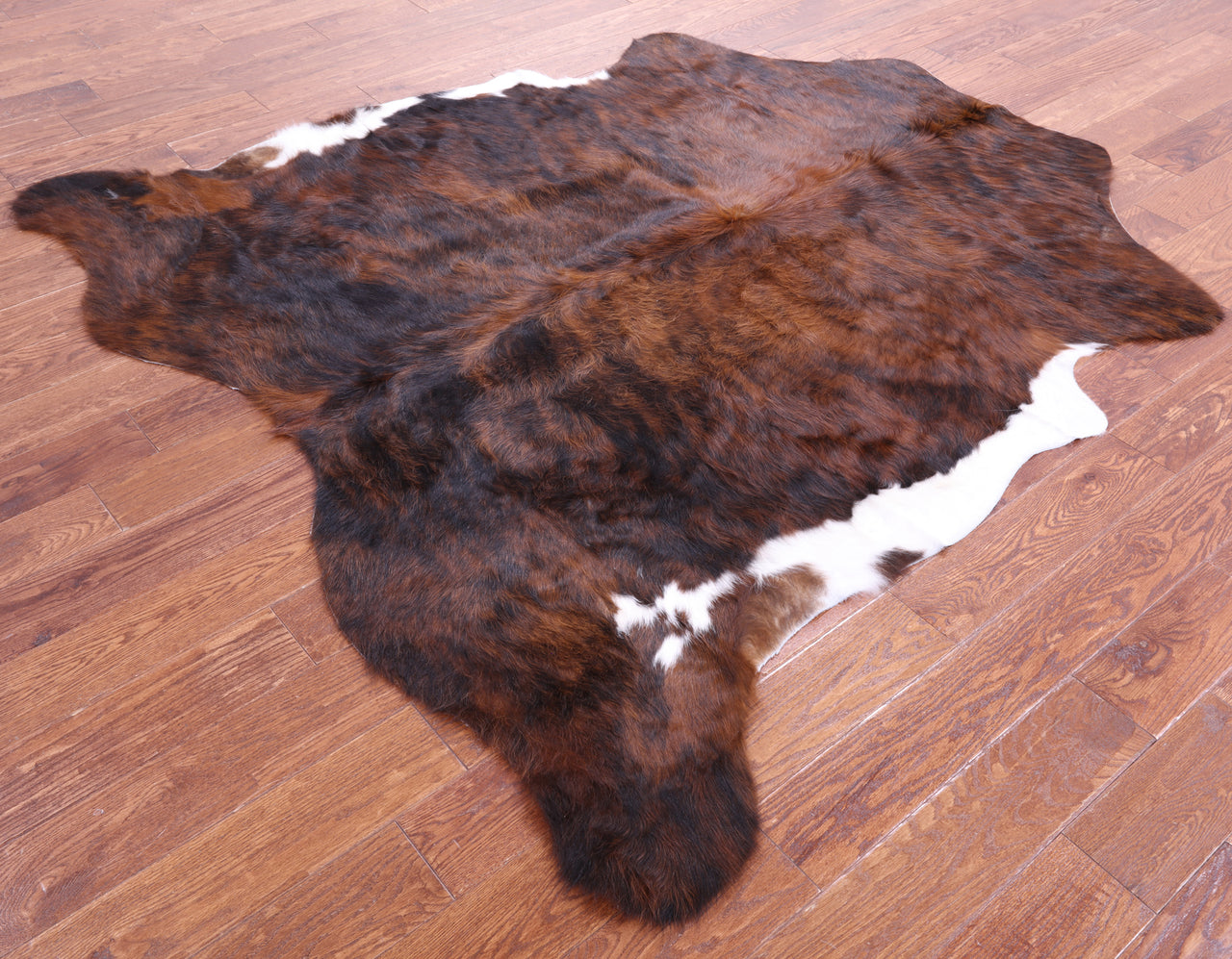 Brindle Natural Cowhide Rug - Large 6'8"H x 6'5"W