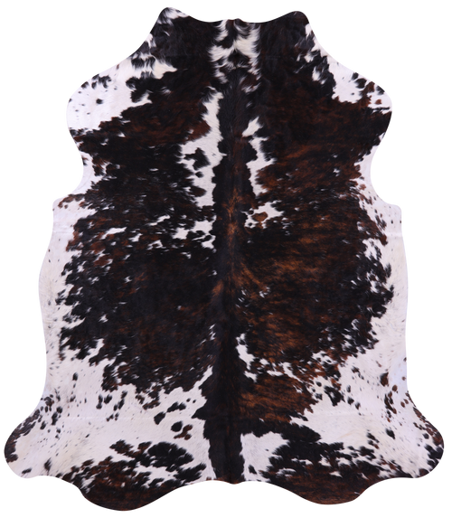 Tricolor Natural Cowhide Rug - Large 6'10