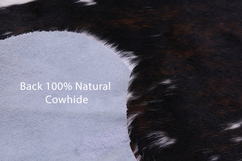 Tricolor Natural Cowhide Rug - Large 6'10