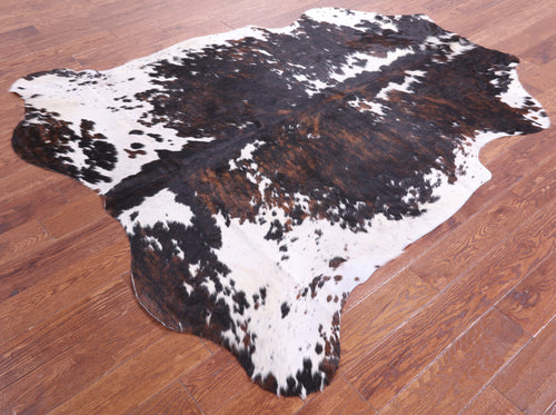 Tricolor Natural Cowhide Rug - Large 6'10